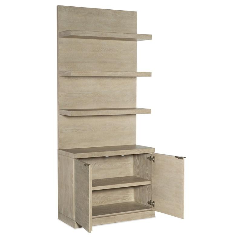 Large Picture of Hooker Furniture 6120-10443-80 Cascade Bookcase Base and Hutch