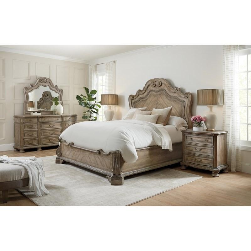Large Picture of Hooker Furniture 5878-90266-80 Castella King Panel Bed