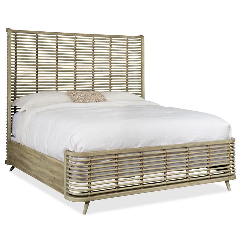 Hooker Furniture 6015-90250-80 Surfrider Queen Rattan Bed