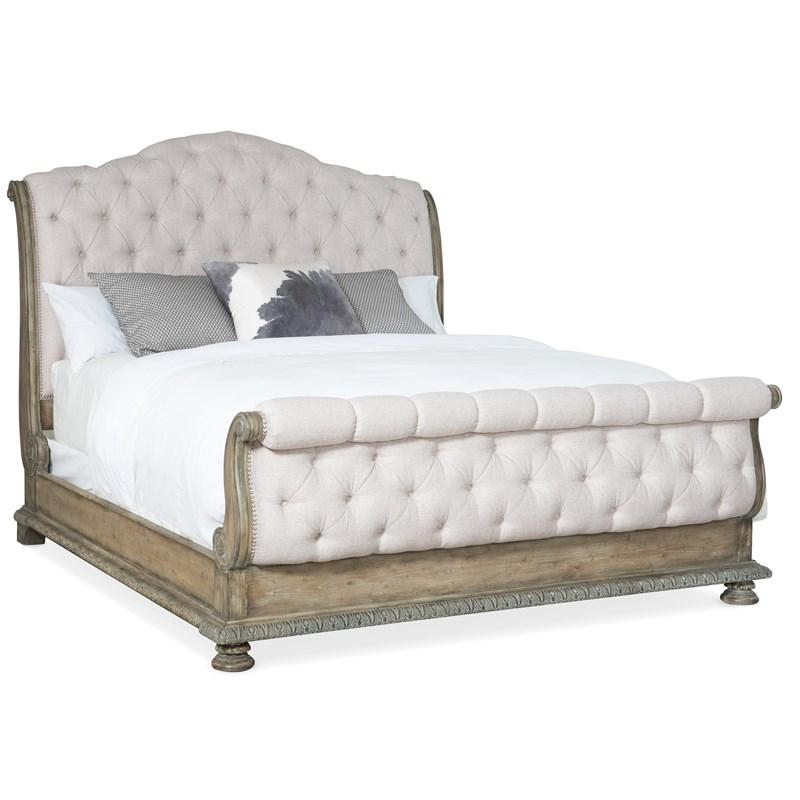 Hooker Furniture 5878-90566-80 Castella King Tufted Bed