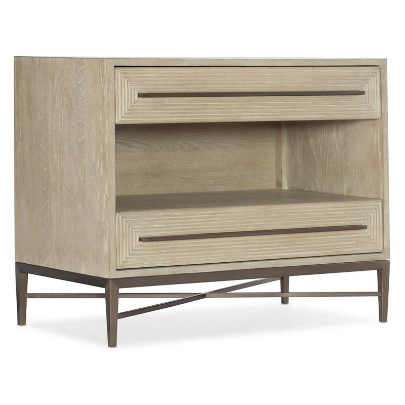 Hooker Furniture 6120-90016-80 Cascade Two-Drawer Nightstand