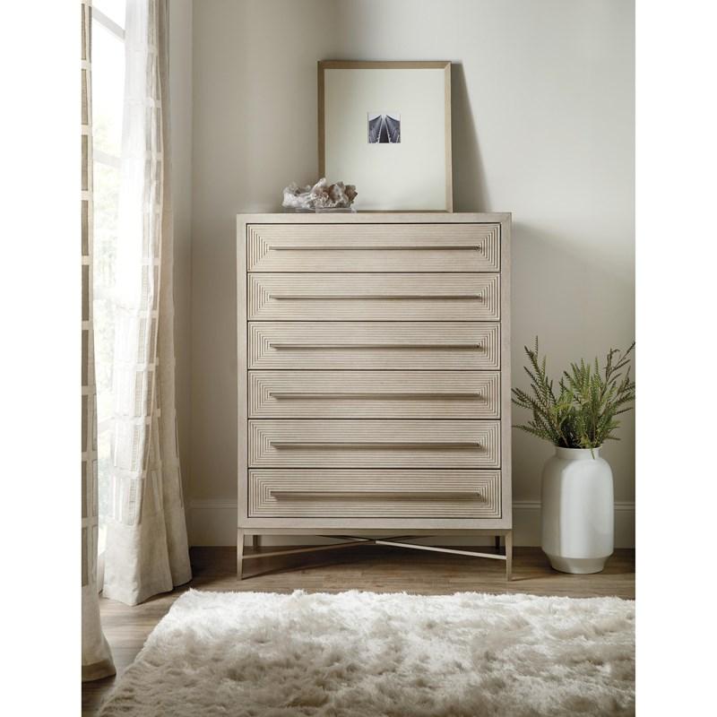 Large Picture of Hooker Furniture 6120-90110-80 Cascade Six-Drawer Chest