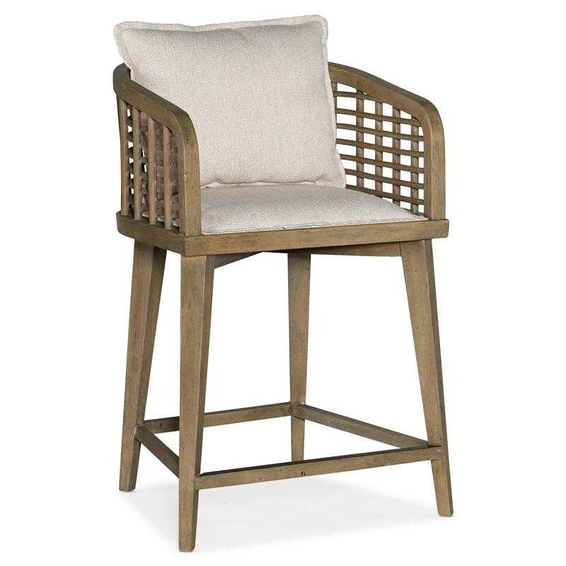 Hooker Furniture 6015-75350-89 Sundance Barrel Back Swivel Counter Stool