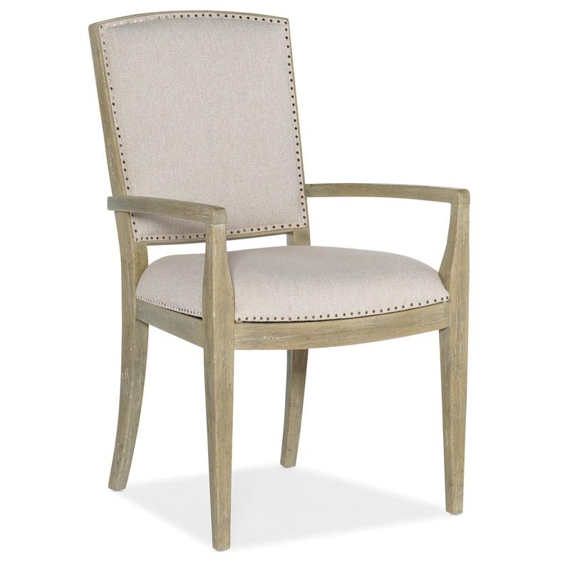 Hooker Furniture 6015-75401-80 Surfrider Carved Back Arm Chair