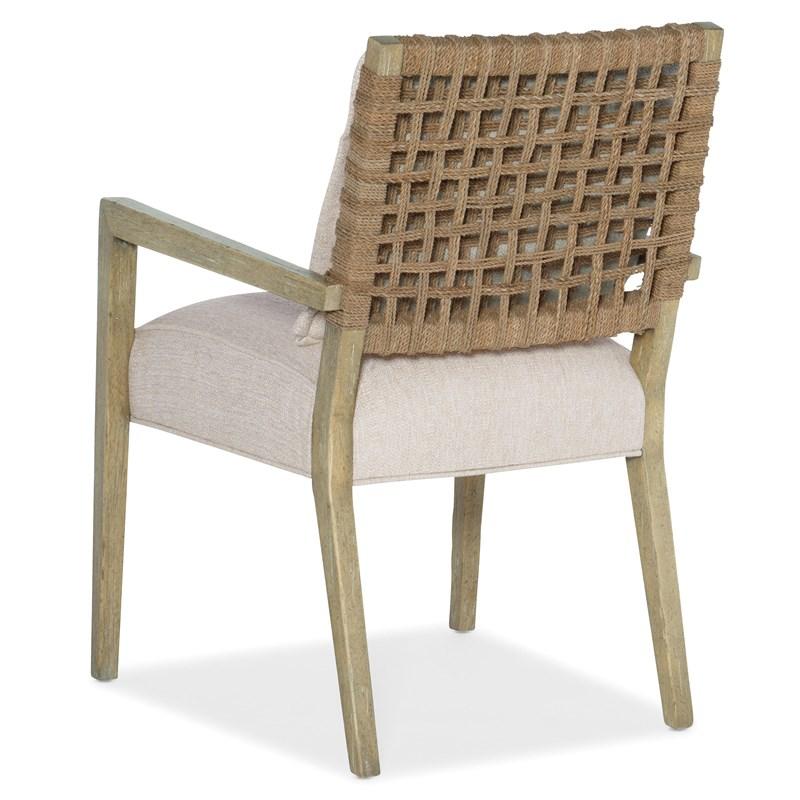 Large Picture of Hooker Furniture 6015-75301-80 Surfrider Woven Back Arm Chair
