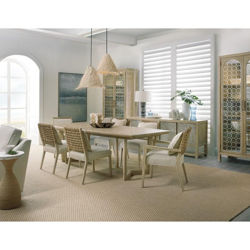 Large Picture of Hooker Furniture 6015-75301-80 Surfrider Woven Back Arm Chair