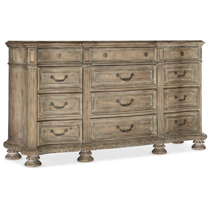 Hooker Furniture 5878-90002-80 Castella Twelve Drawer Dresser