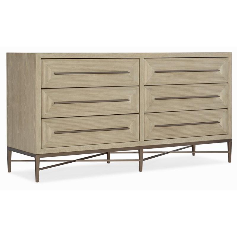 Hooker Furniture 6120-90202-80 Cascade Six-Drawer Dresser