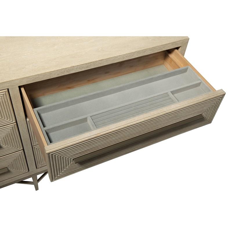 Large Picture of Hooker Furniture 6120-90202-80 Cascade Six-Drawer Dresser