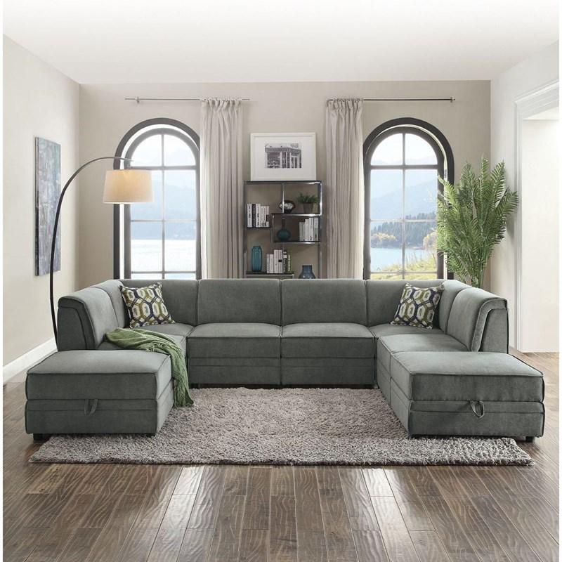Large Picture of Acme Furniture Bois 53782 Ottoman with Storage