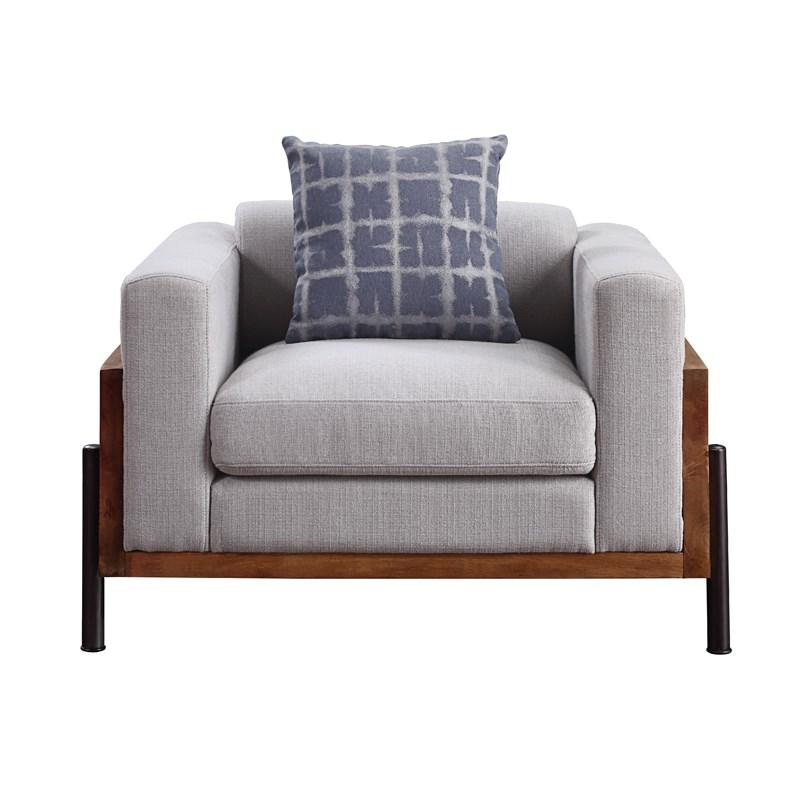 Large Picture of Acme Furniture Pelton 54892 Chair with Pillow
