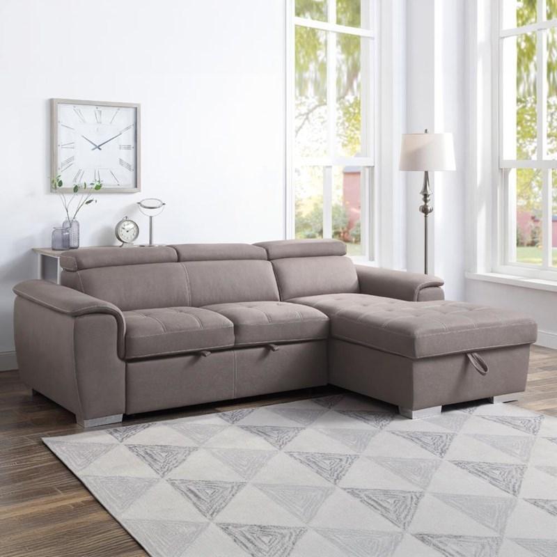 Acme Furniture Haruko 55535 Sectional Sofa with Storage