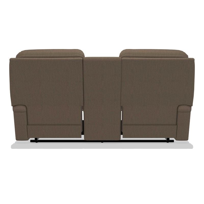 Large Picture of La-Z-Boy Greyson Power Reclining Loveseat with Headrest & Console - Java