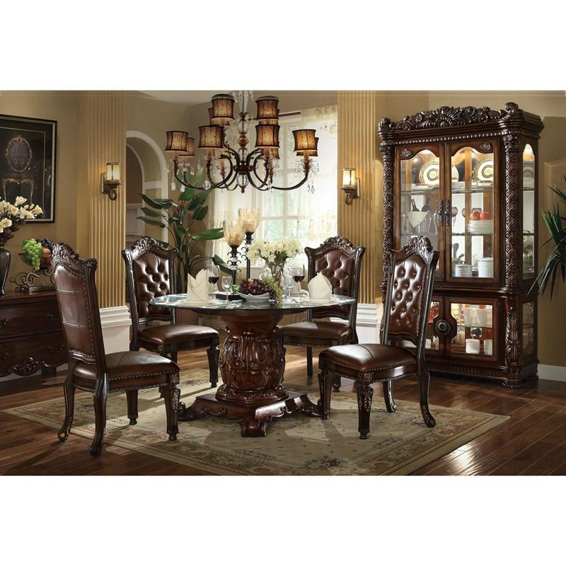 Large Picture of Acme Furniture Vendome 62010 Round Dining Table