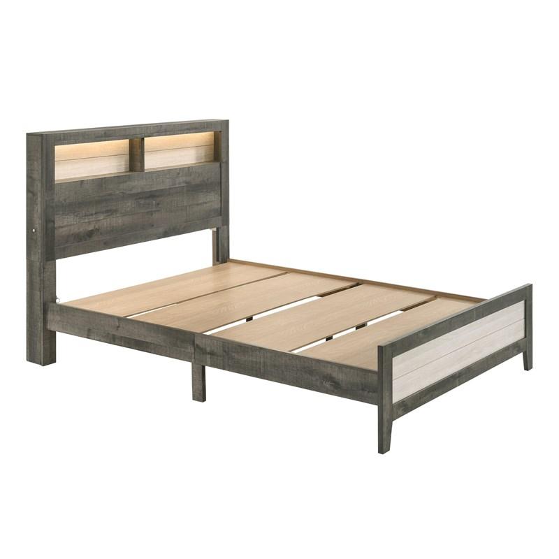 Large Picture of Crown Mark Rhett B8170-K-BED King Bookcase Bed