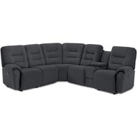 Best Home Furnishings Unity M730R4L Power Reclining Sectional - Charcoal (Sectionals - Power Recline)