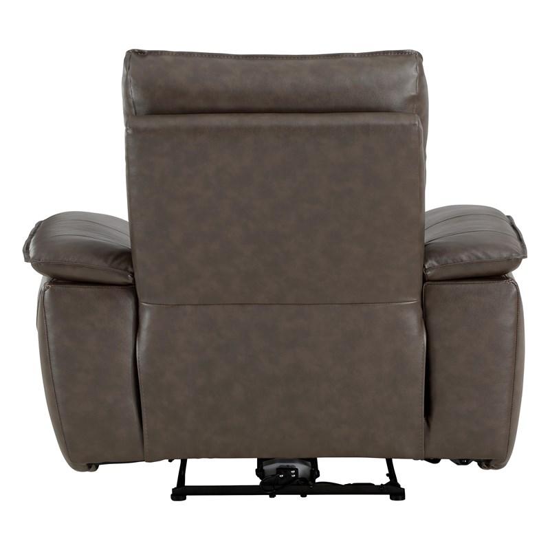Large Picture of Homelegance Maroni 8259RFDB-1PWH Power Reclining Chair with Power Headrest