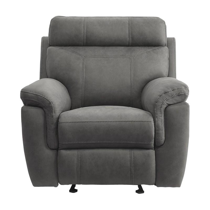 Homelegance Clifton 9301GRY-1 Glider Reclining Chair