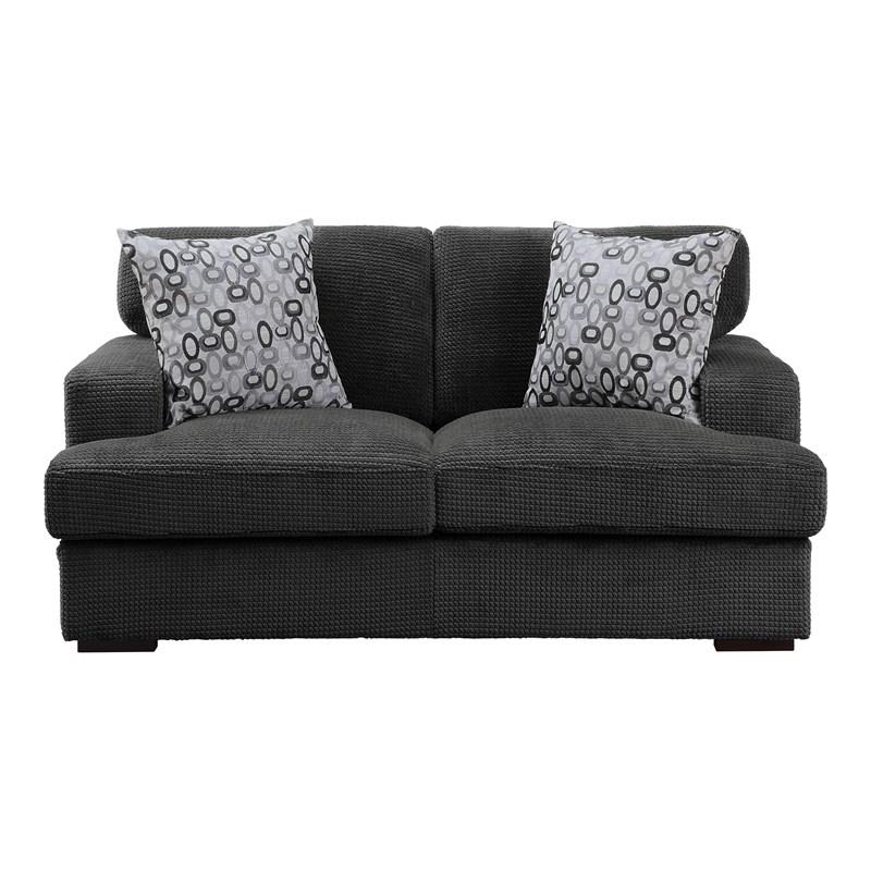 Homelegance Rivermeade 9318CBN-2 Love Seat - Grey