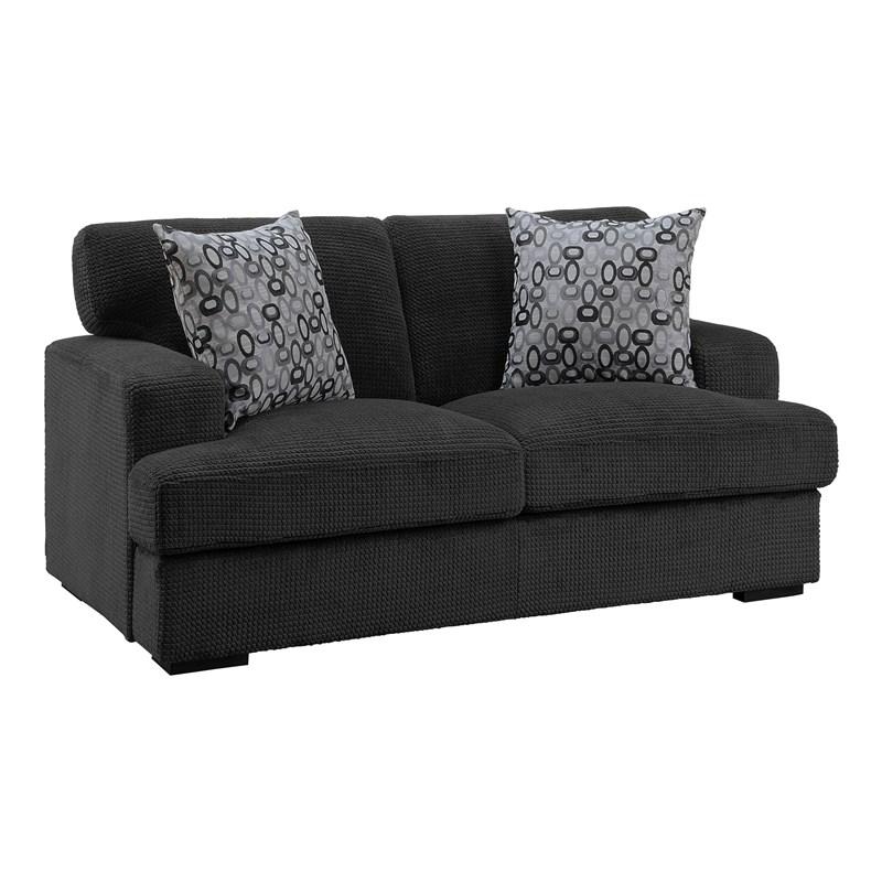 Large Picture of Homelegance Rivermeade 9318CBN-2 Love Seat - Grey
