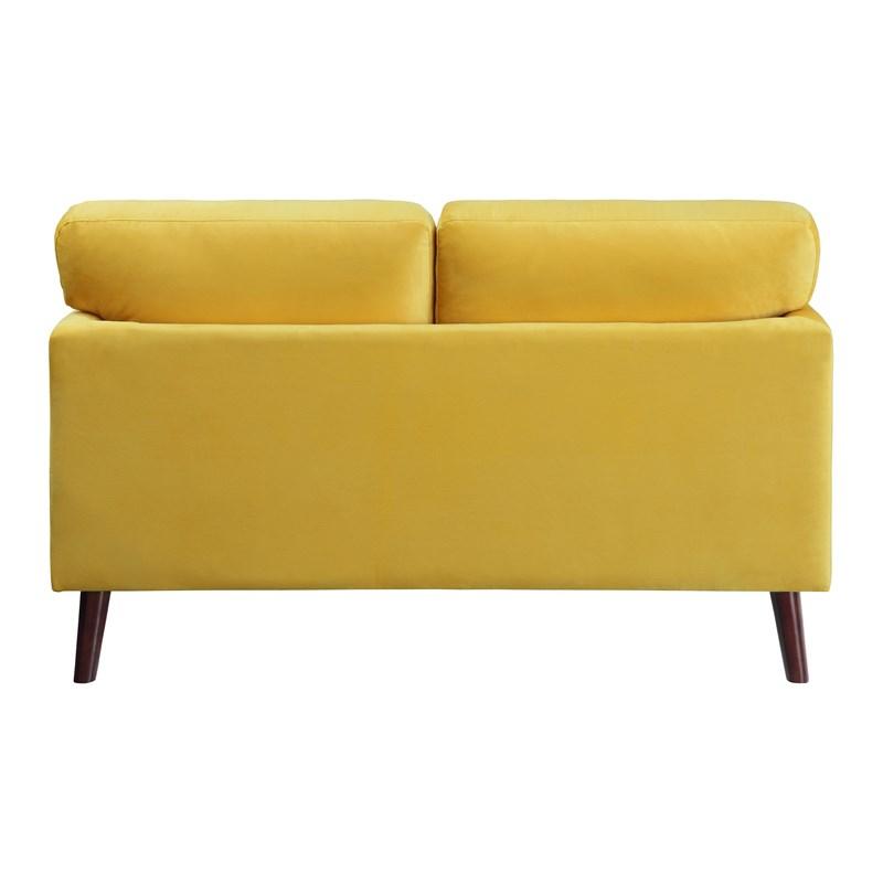 Large Picture of Homelegance Tolley 9338YW-2 Love Seat - Yellow