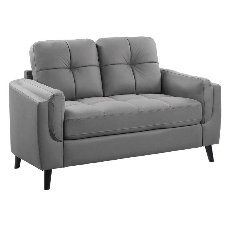 Homelegance Dorelle 9340GY-2 Loveseat