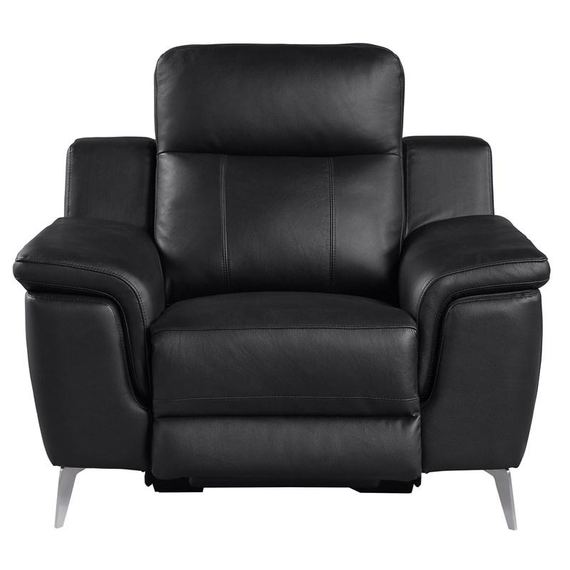 Homelegance Antonio 9360BLK-1PW Power Reclining Chair - Black