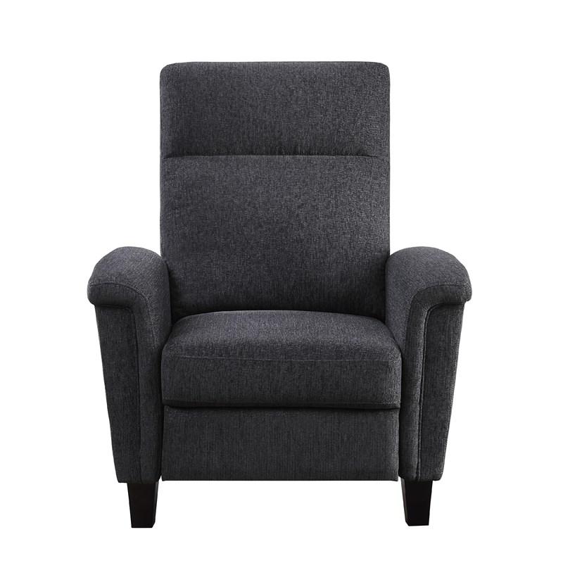 Homelegance Weiser 9400CNDG-1 Push Back Reclining Chair - Dark Grey