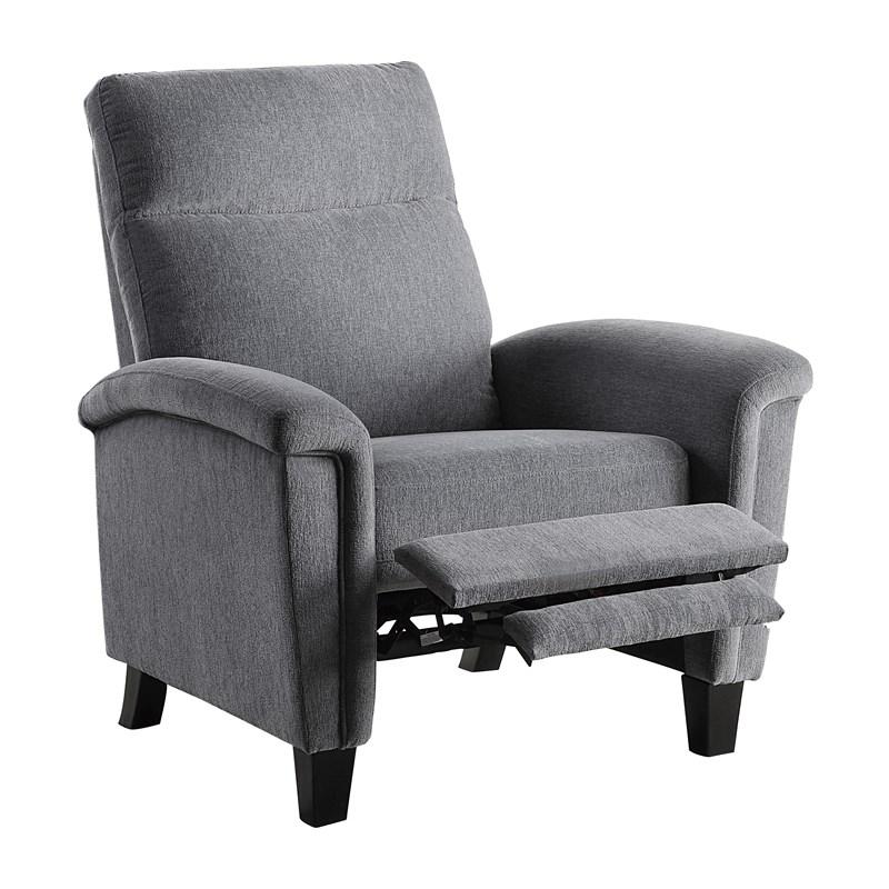 Large Picture of Homelegance Weiser 9400CNGY-1 Push Back Reclining Chair - Grey