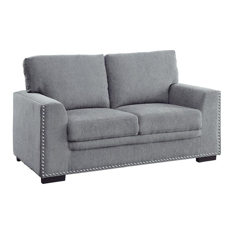 Large Picture of Homelegance Morelia 9468DG-2 Love Seat - Grey