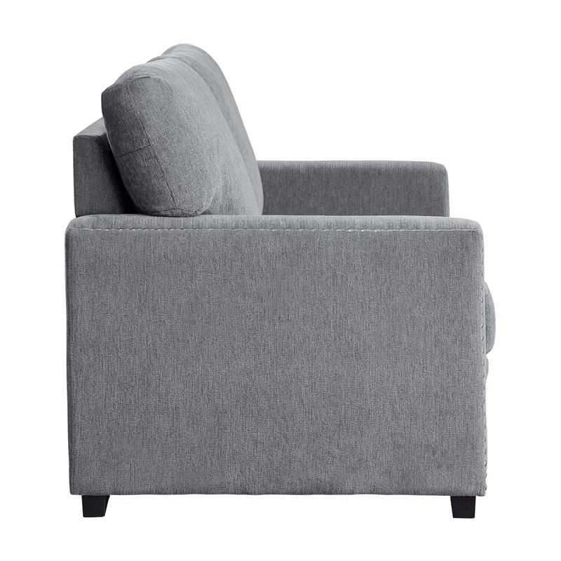 Large Picture of Homelegance Morelia 9468DG-2 Love Seat - Grey