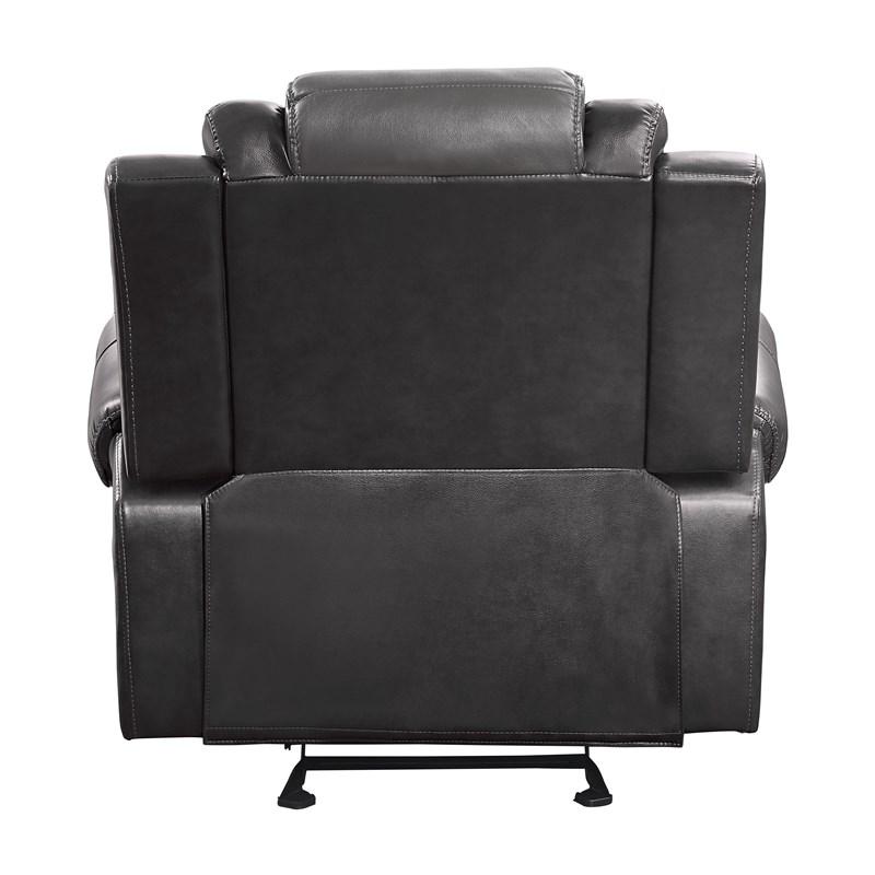 Large Picture of Homelegance Briscoe 9470GY-1 Glider Reclining Chair