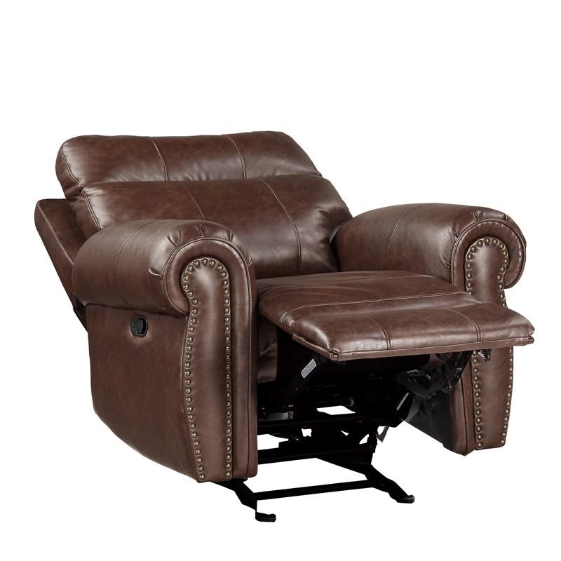 Large Picture of Homelegance Granville 9488BR-1 Glider Reclining Chair