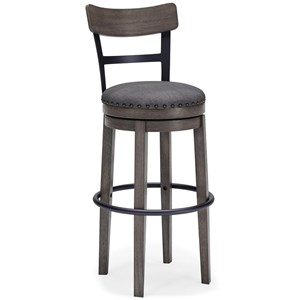 Signature Design by Ashley Caitbrook D388-230 Tall Upholstered Swivel Barstool (Dining Seating - Stools)