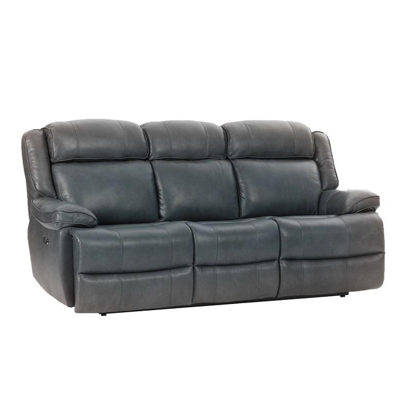 Intercon Furniture Avalon AN-SF-387DPR-SM2-C Dual Power Reclining Sofa - Smoke