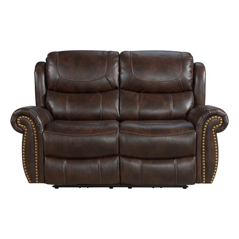 Intercon Furniture Hyde Park HK-LS-268PR-TOB-C Loveseat - Tobacco