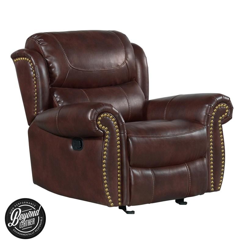 Intercon Furniture Hyde Park HK-RC-144MR-BMG-C Recliner - Banner Mahogany
