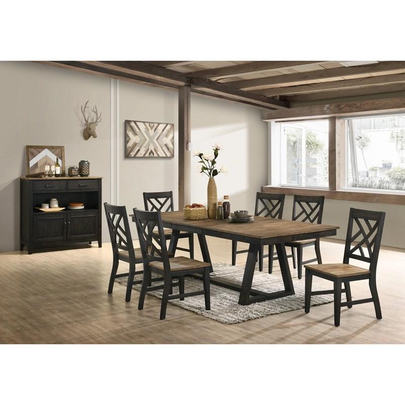 Large Picture of Intercon Furniture Harper HP-CH-385W-BBP-RTA Lattice Back Chair