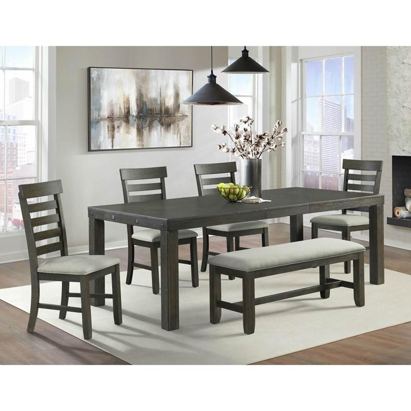 Large Picture of Elements International Colorado DCO100BN Dining Bench