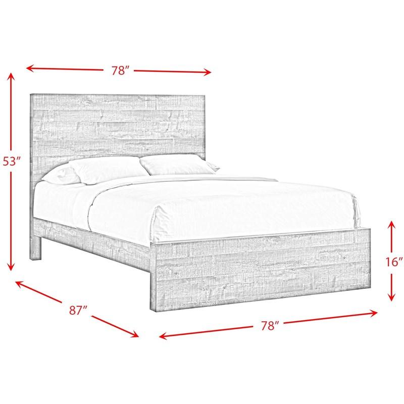Large Picture of Elements International Bailey BY500KB King Panel Bed