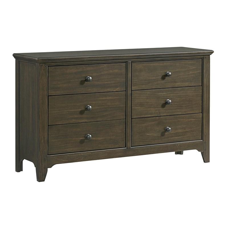 Large Picture of Intercon Furniture Tahoe Youth TA-BR-6306-RVR-C Dresser - River Rock