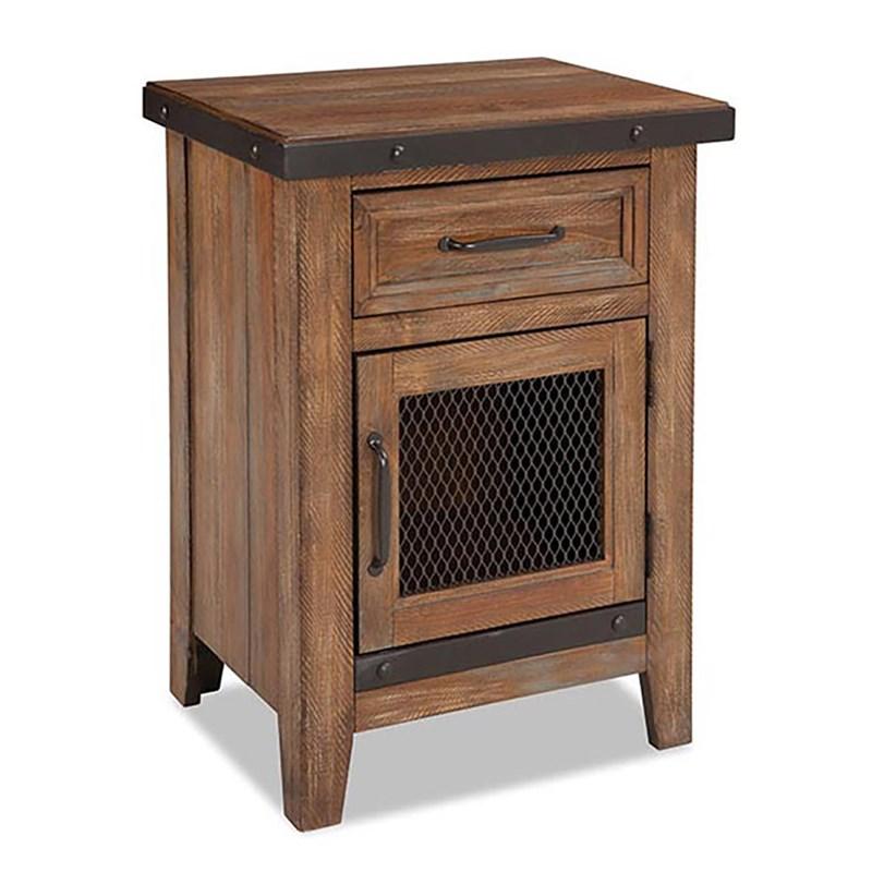 Intercon Furniture Taos TS-BR-3501-CYB-C 1 Drawer Nightstand