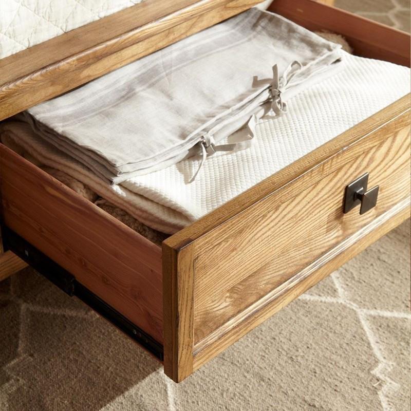 Large Picture of Intercon Furniture Alta AL-BR-5350CS-BAS-C California King Storage Bed - Brushed Ash