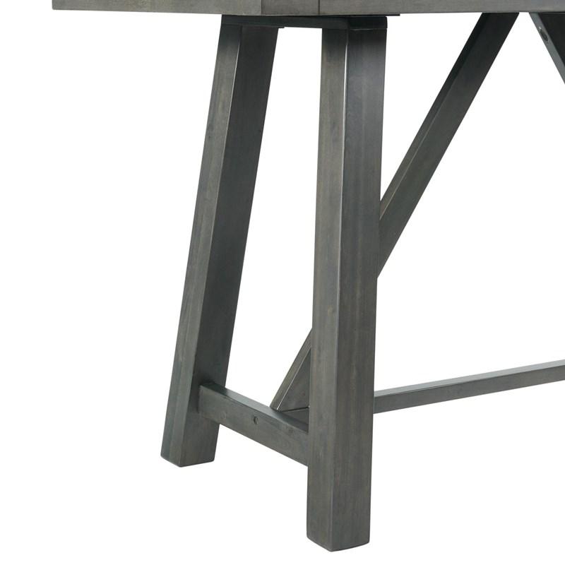 Large Picture of Elements International Renegade DRN3006CS 6 pc Counter Height Dining Set - Grey