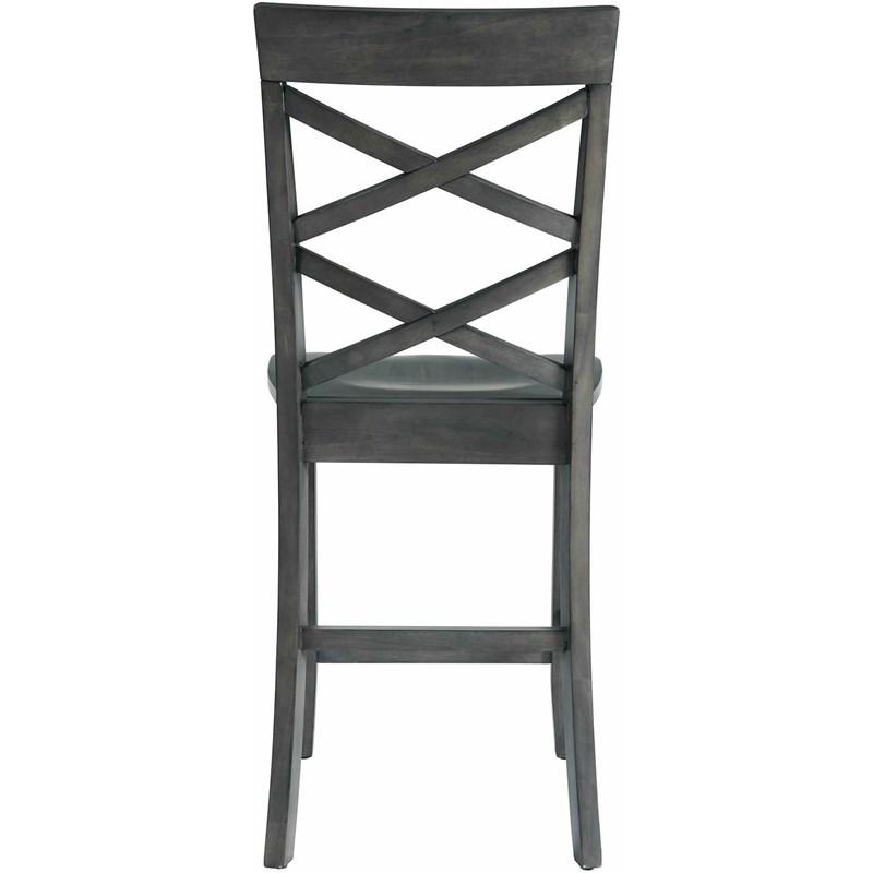 Large Picture of Elements International Renegade DRN3006CS 6 pc Counter Height Dining Set - Grey