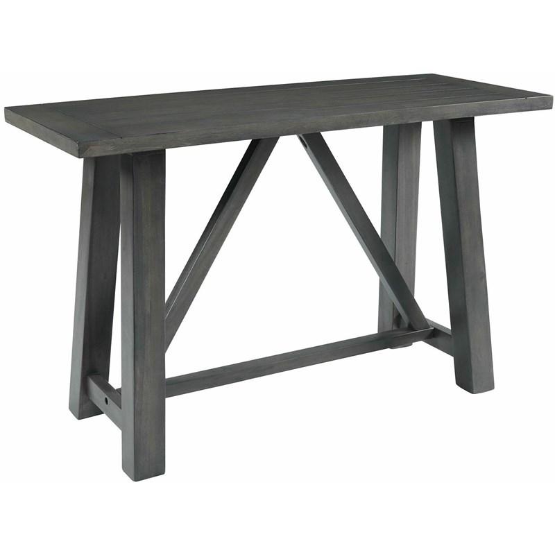 Large Picture of Elements International Renegade DRN3006CS 6 pc Counter Height Dining Set - Grey