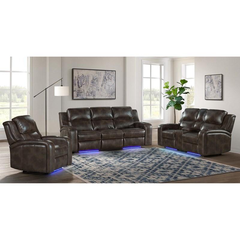 Large Picture of Intercon Furniture Silhouette SE-RC-140DPR-SLT-C Dual-Power Recliner - Bolero Slate