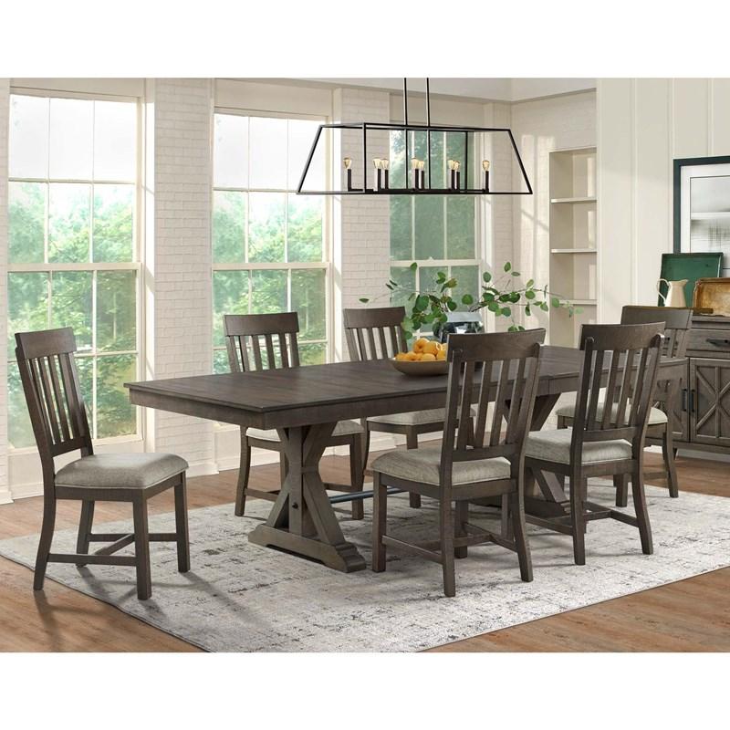 Large Picture of Intercon Furniture Sullivan SU-TA-40104-BCL-C Trestle Dining Table