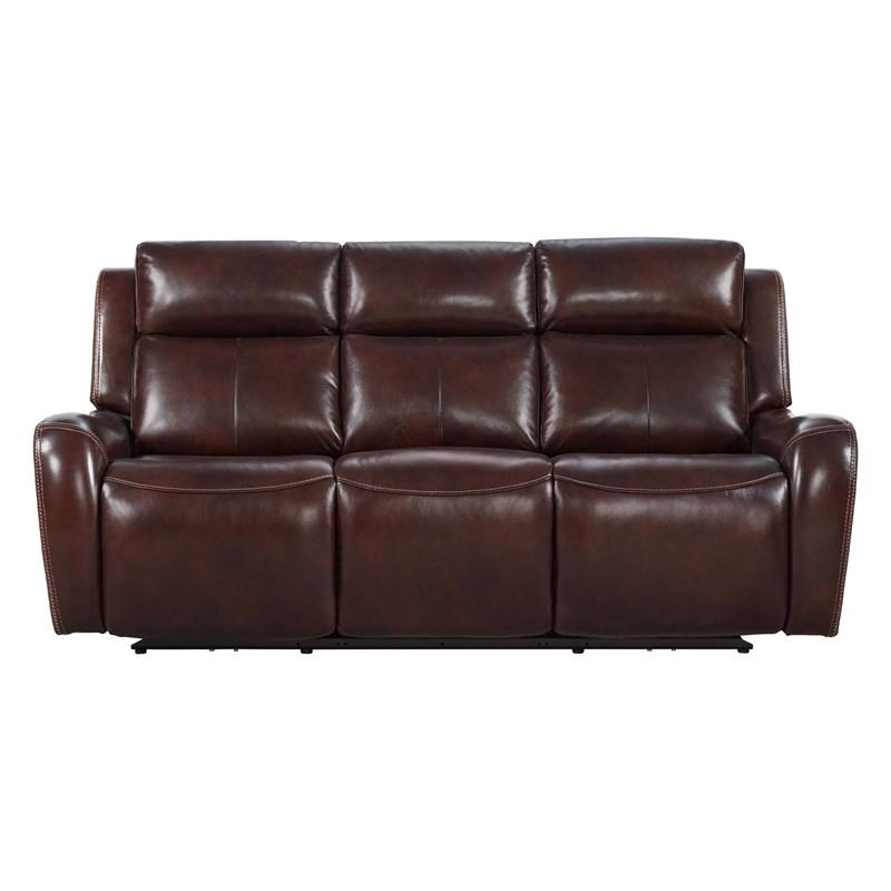 Intercon Furniture Wainwright WW-SF-387DPR-RBN-C Dual Power Sofa - Reddish Brown