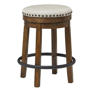 Signature Design by Ashley Valebeck D546-124 Upholstered Swivel Stool (Dining Seating - Stools)